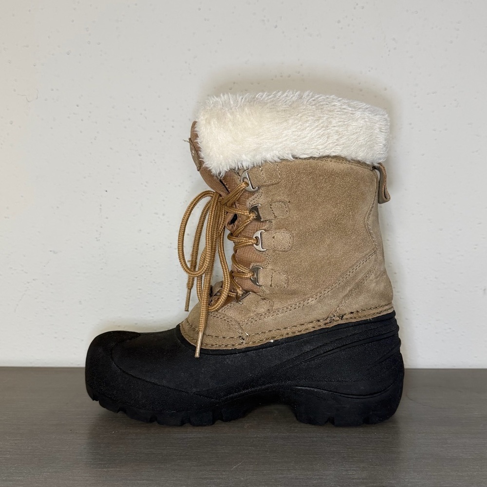 QUEST WOS PAC Fawn Thinsulate Rubber Snow Hiking Winter Boots Women Size 7 - Picture 4 of 10